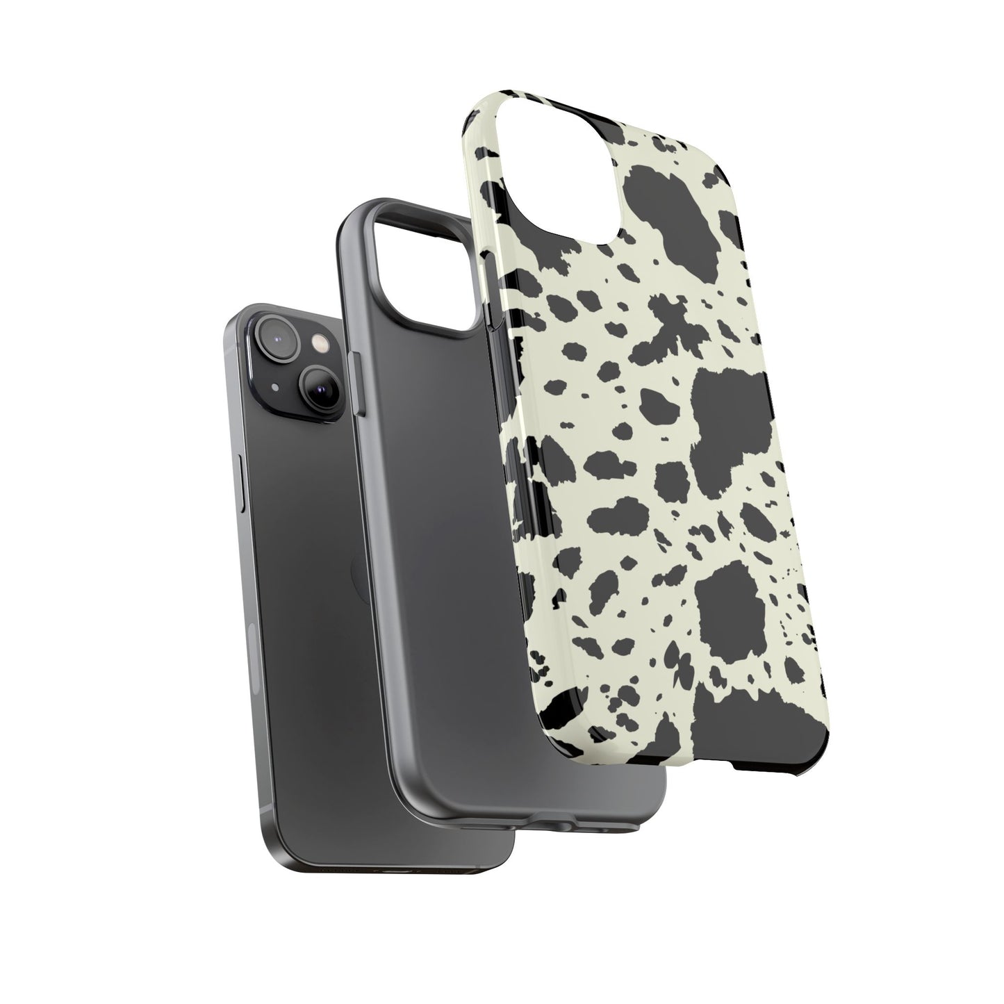 iPHONE Cow Print Tough Phone Cases l Durable Protection