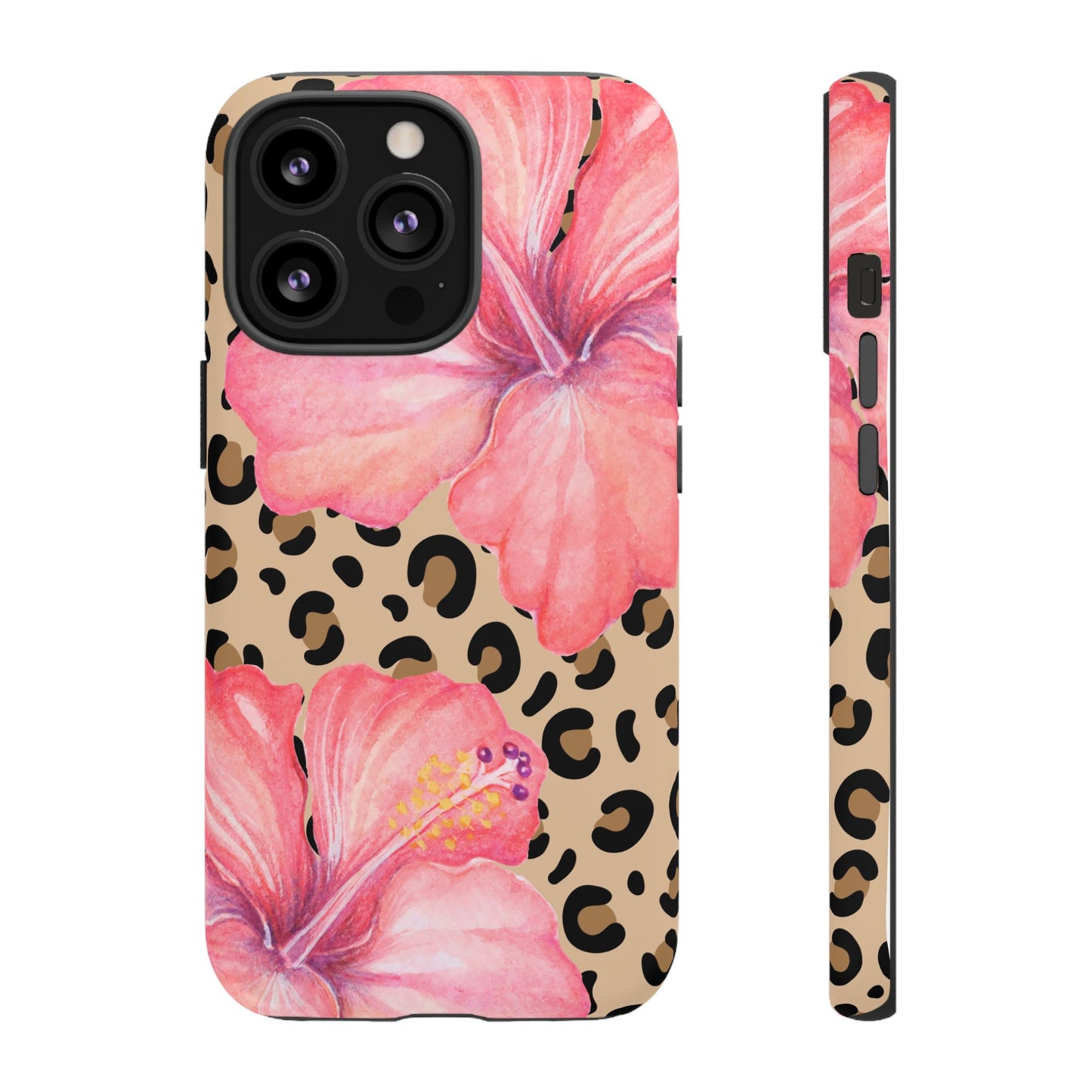 Leopard and Hibiscus iPHONE Tough Cases l Perfect for the Summer