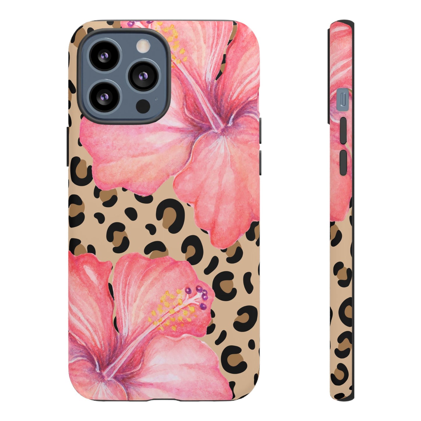Leopard and Hibiscus iPHONE Tough Cases l Perfect for the Summer