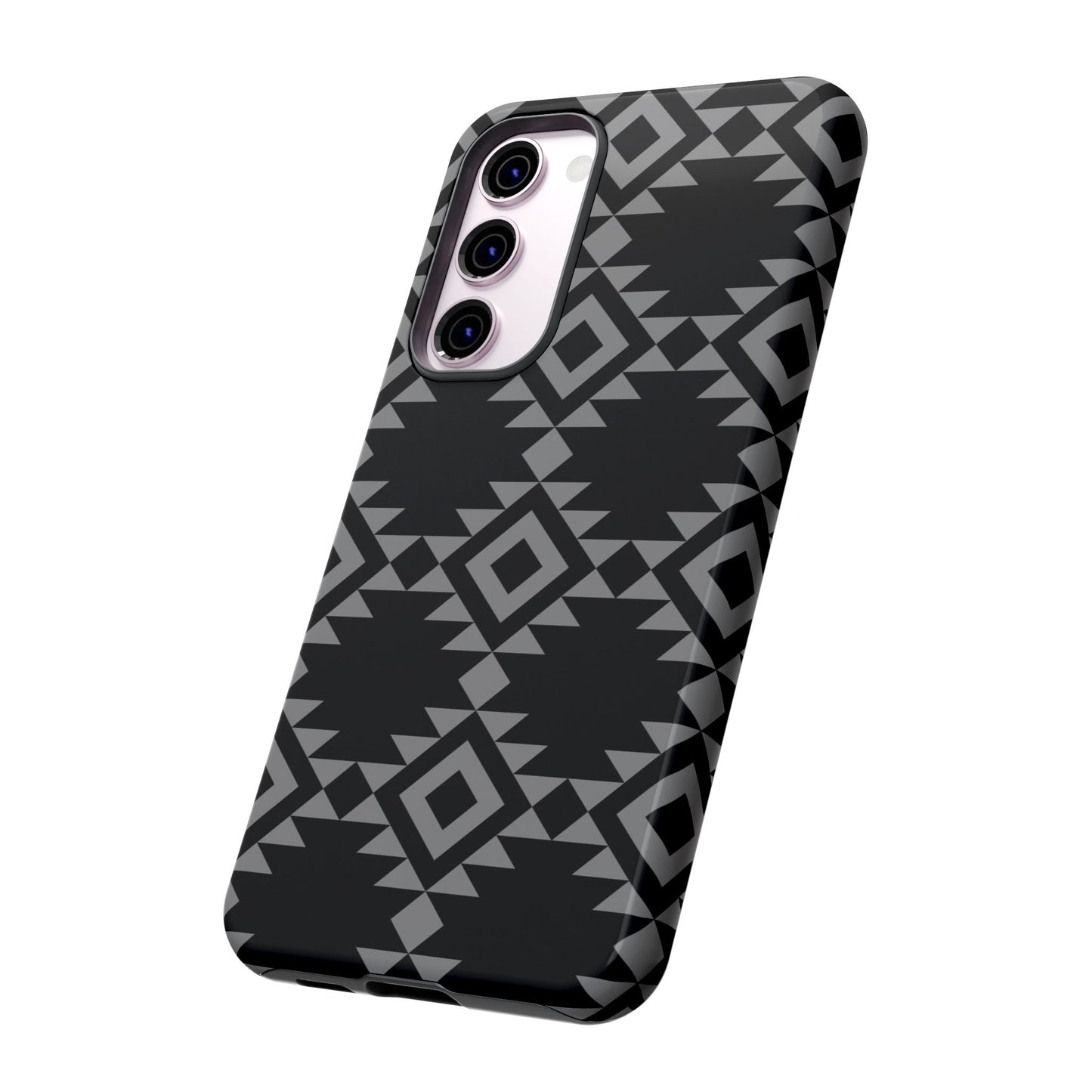 SAMSUNG Tribal Pattern Black and Grey Tough Phone Case | MADE FOR HIM AND HER