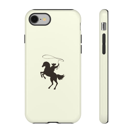 iPHONE Western Horse Rider Phone Case l Durable Phone Cover, Cowboy Style, Tough Case