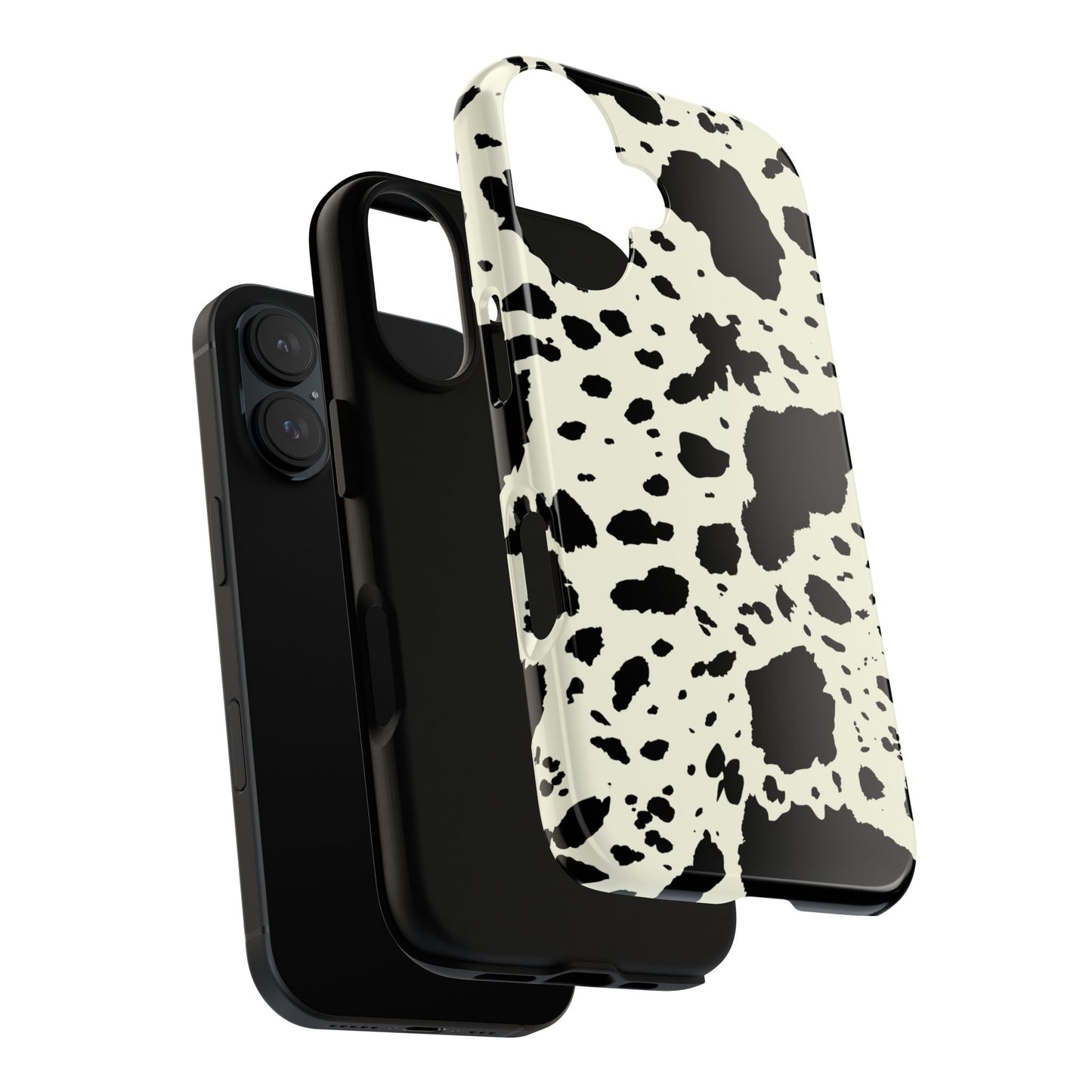 iPHONE Cow Print Tough Phone Cases l Durable Protection