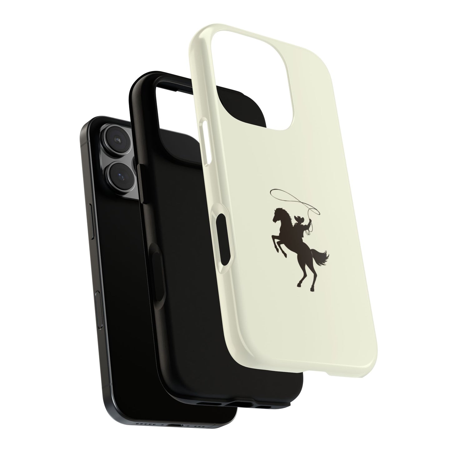 iPHONE Western Horse Rider Phone Case l Durable Phone Cover, Cowboy Style, Tough Case