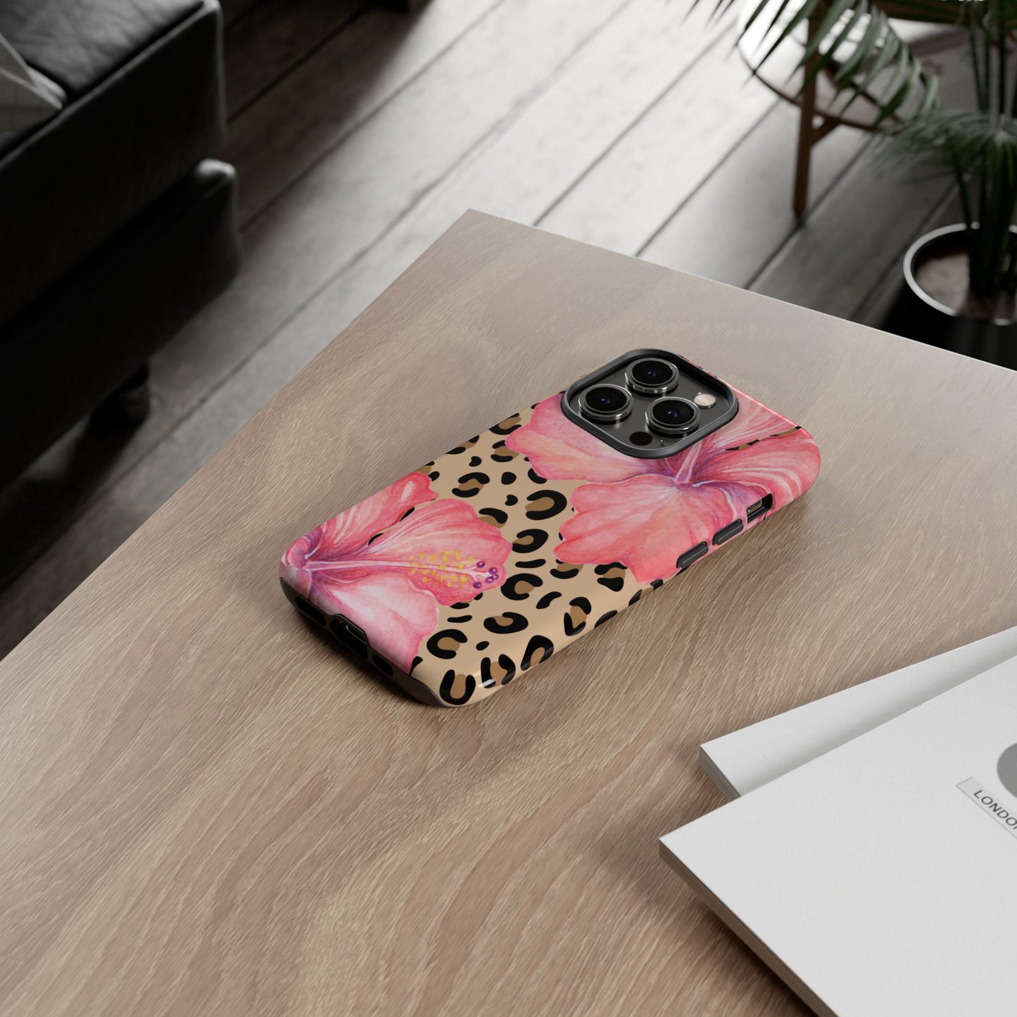 Leopard and Hibiscus iPHONE Tough Cases l Perfect for the Summer