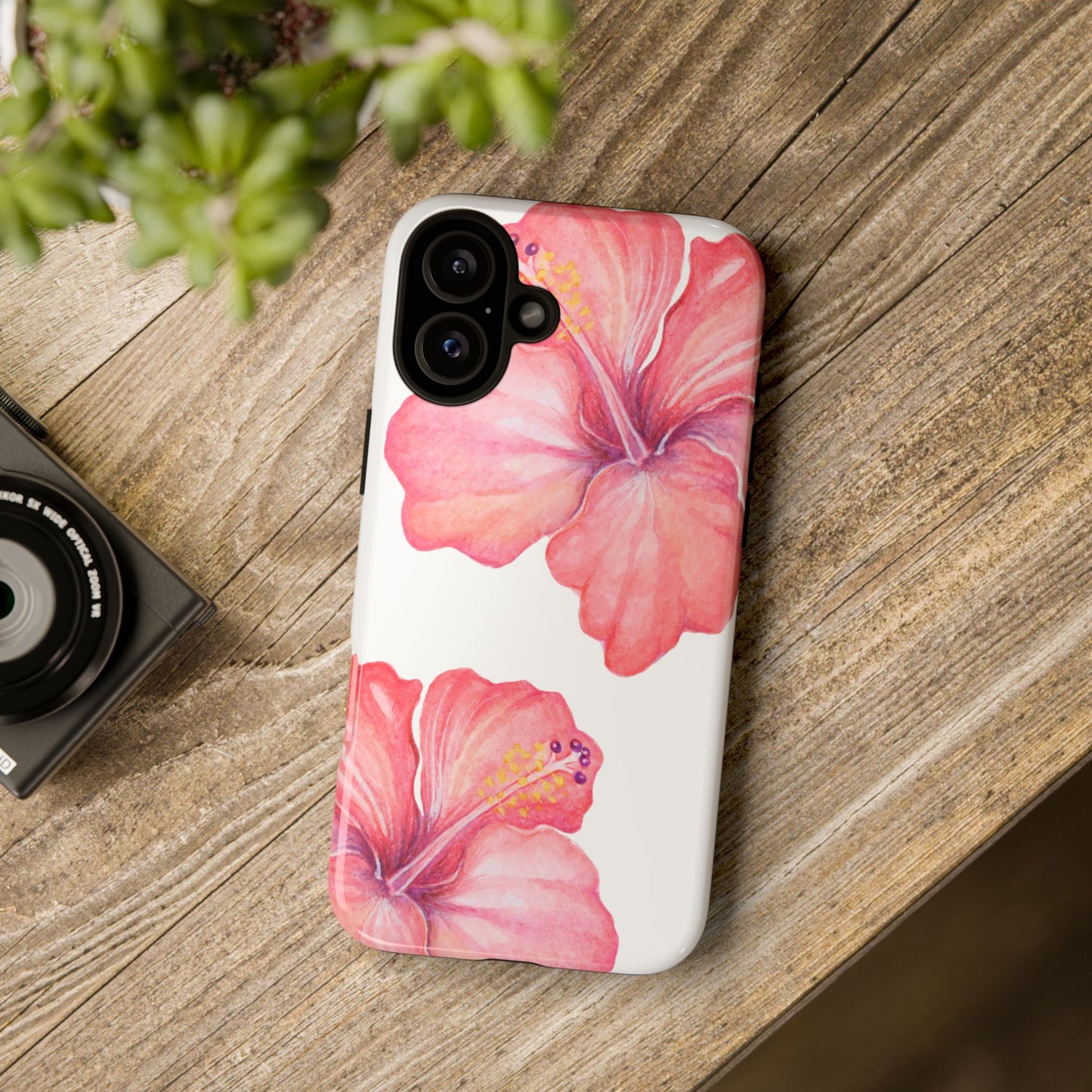 iPHONE Hibiscus Tough Case l Summer Vibe Mobile Case
