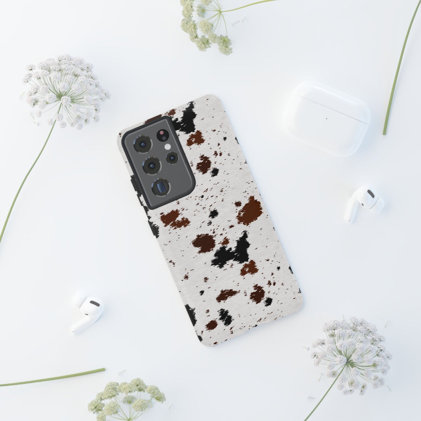 SAMSUNG Cow Print Tough Phone Case l GIFT FOR HIM AND HER