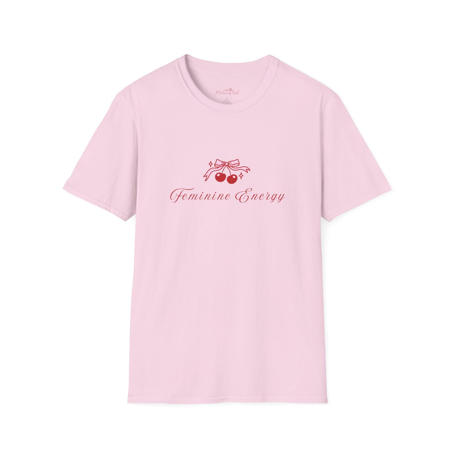 Feminine Energy Unisex Softstyle T-Shirt - Positive Vibes for Everyday Wear