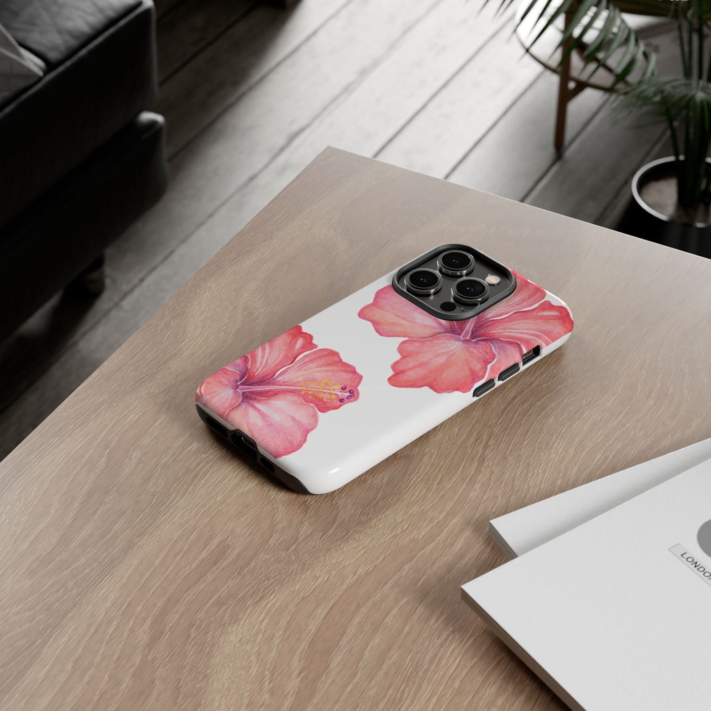 iPHONE Hibiscus Tough Case l Summer Vibe Mobile Case