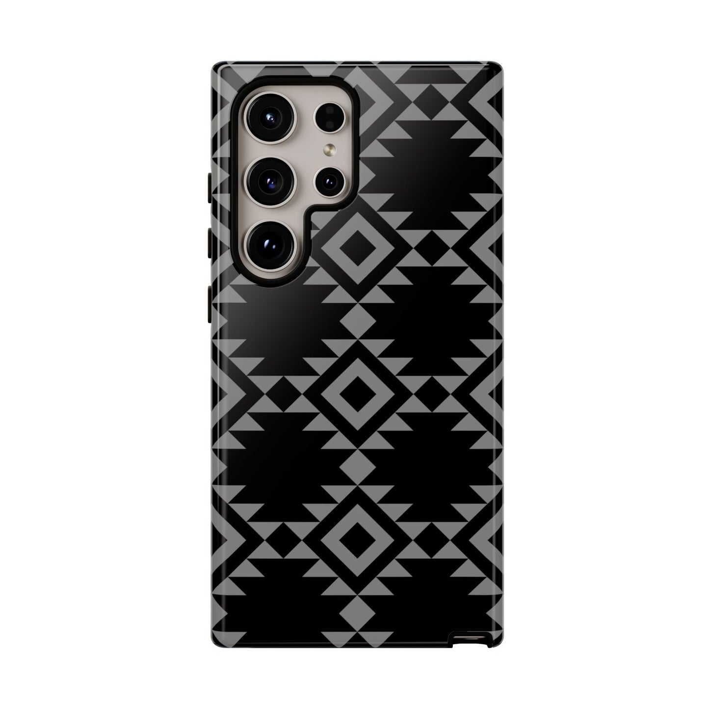 SAMSUNG Tribal Pattern Black and Grey Tough Phone Case | MADE FOR HIM AND HER