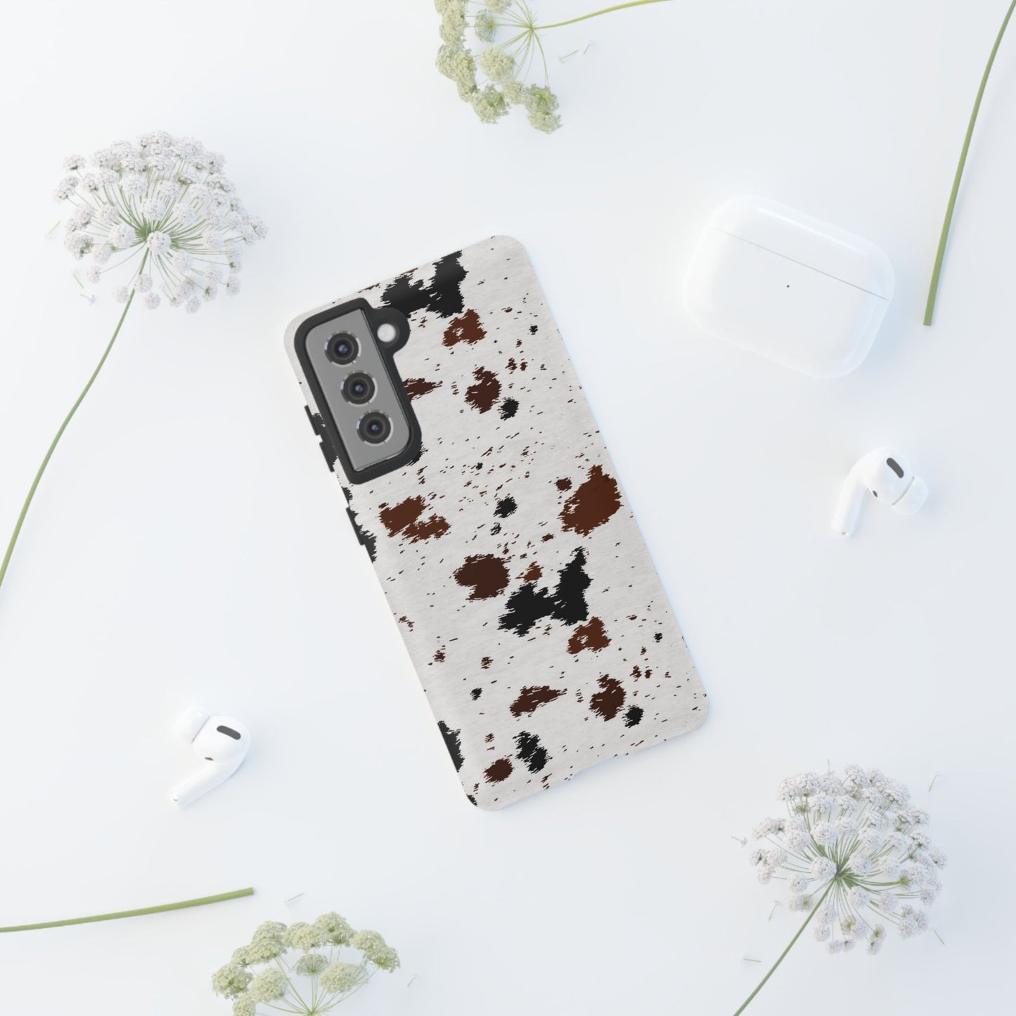 SAMSUNG Cow Print Tough Phone Case l GIFT FOR HIM AND HER