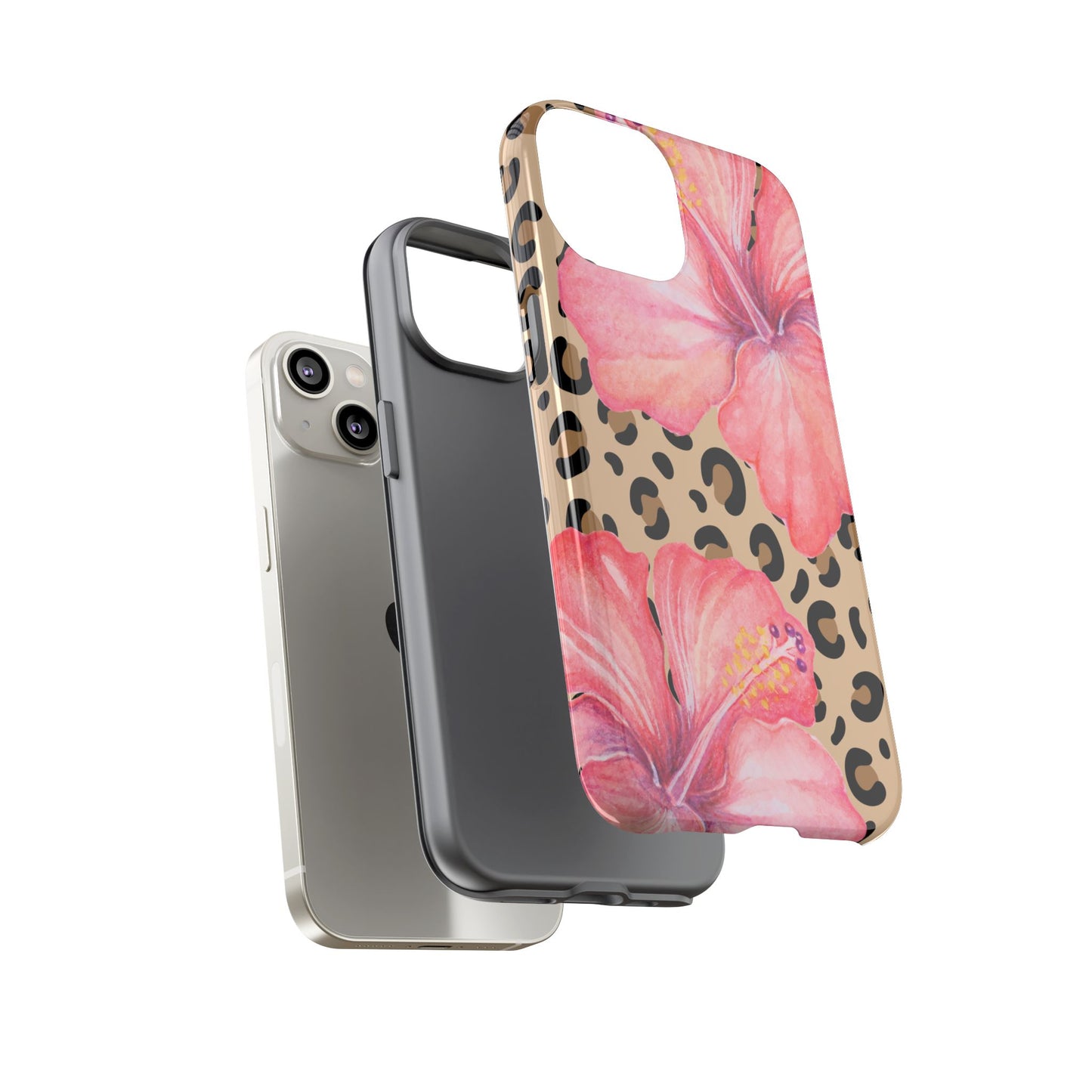 Leopard and Hibiscus iPHONE Tough Cases l Perfect for the Summer