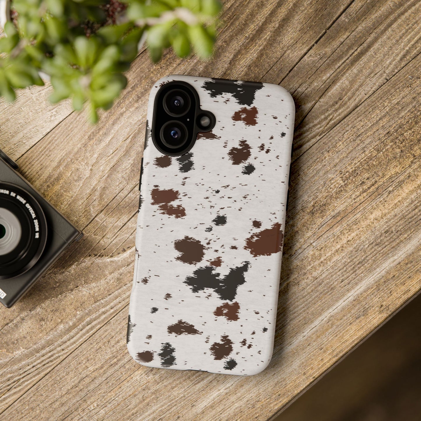 iPHONE Cow Print Tough Phone Case l GIFT FOR HIM AND HER