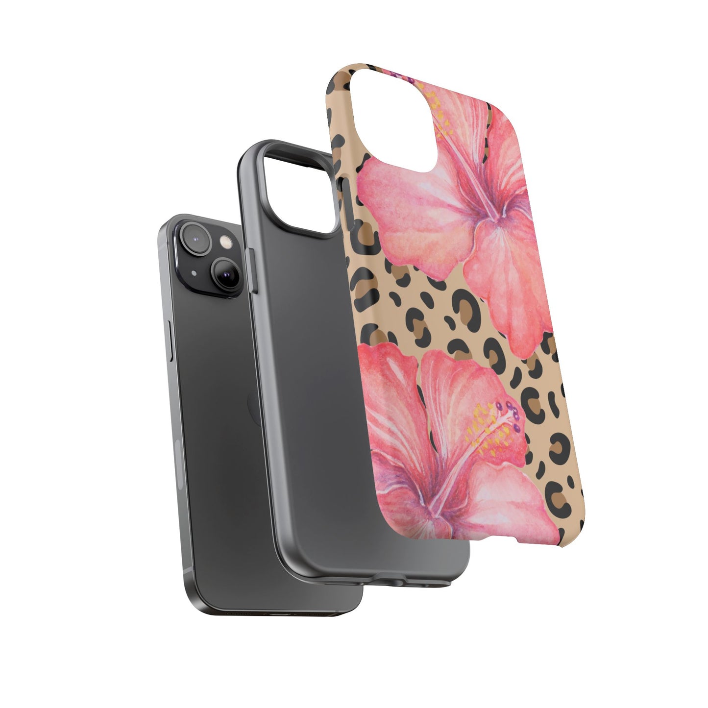 Leopard and Hibiscus iPHONE Tough Cases l Perfect for the Summer