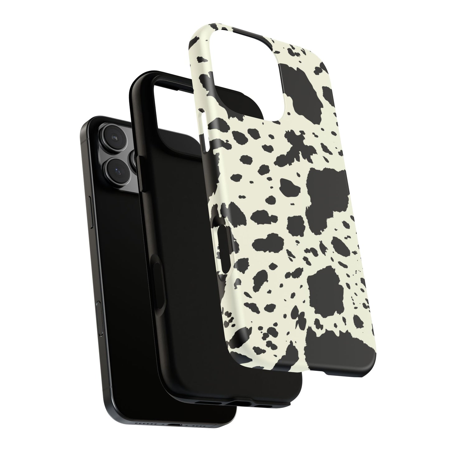 iPHONE Cow Print Tough Phone Cases l Durable Protection