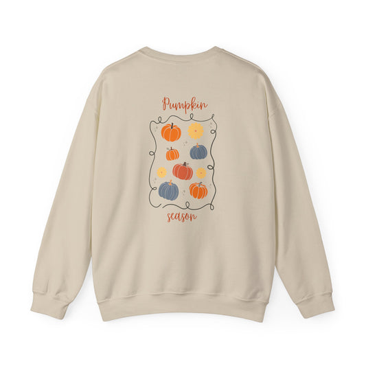 Pumpkin Season Crewneck Sweatshirt | Fall Fashion, Unisex Sweater, Cozy Autumn Style, Halloween Apparel, Cute Gift