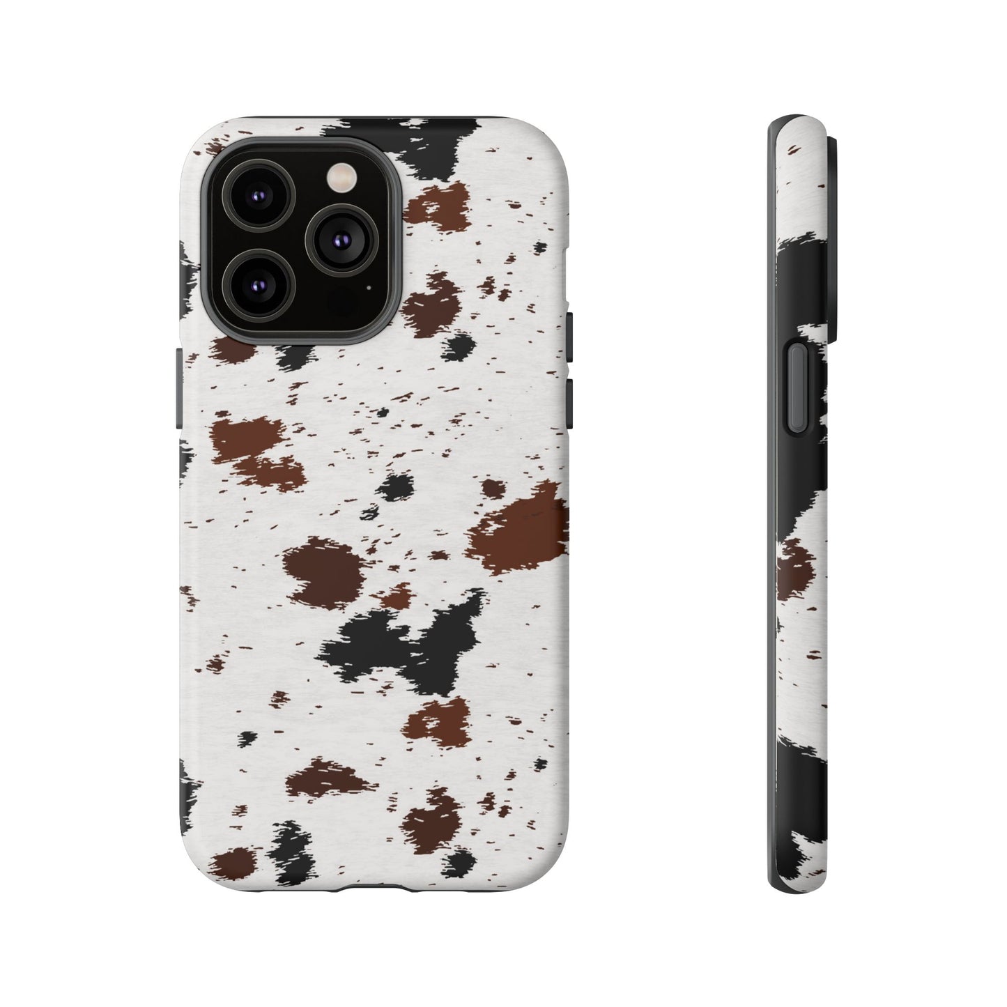 iPHONE Cow Print Tough Phone Case l GIFT FOR HIM AND HER