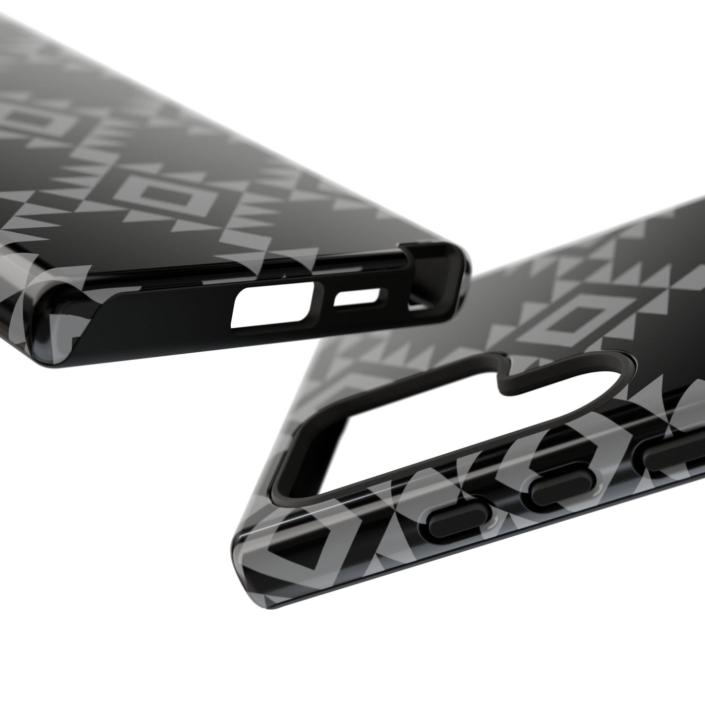 SAMSUNG Tribal Pattern Black and Grey Tough Phone Case | MADE FOR HIM AND HER