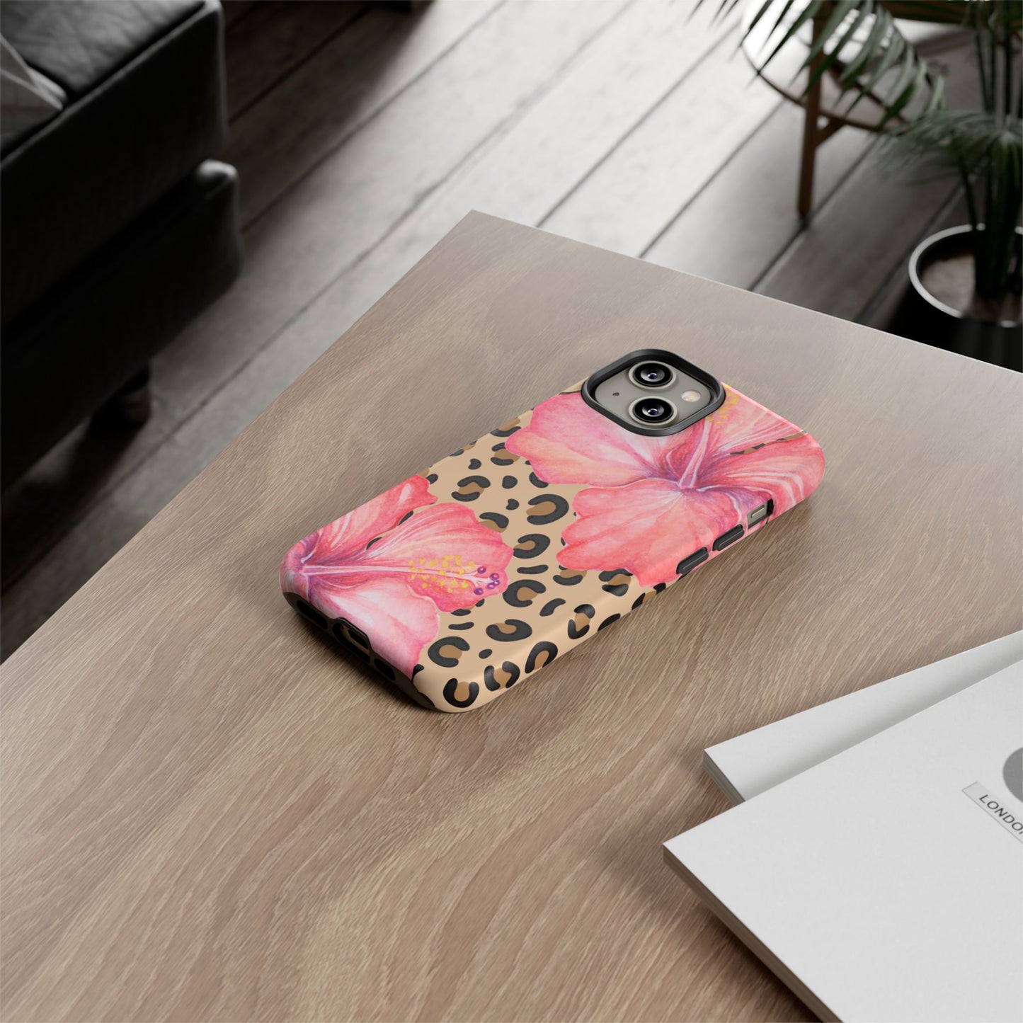 Leopard and Hibiscus iPHONE Tough Cases l Perfect for the Summer