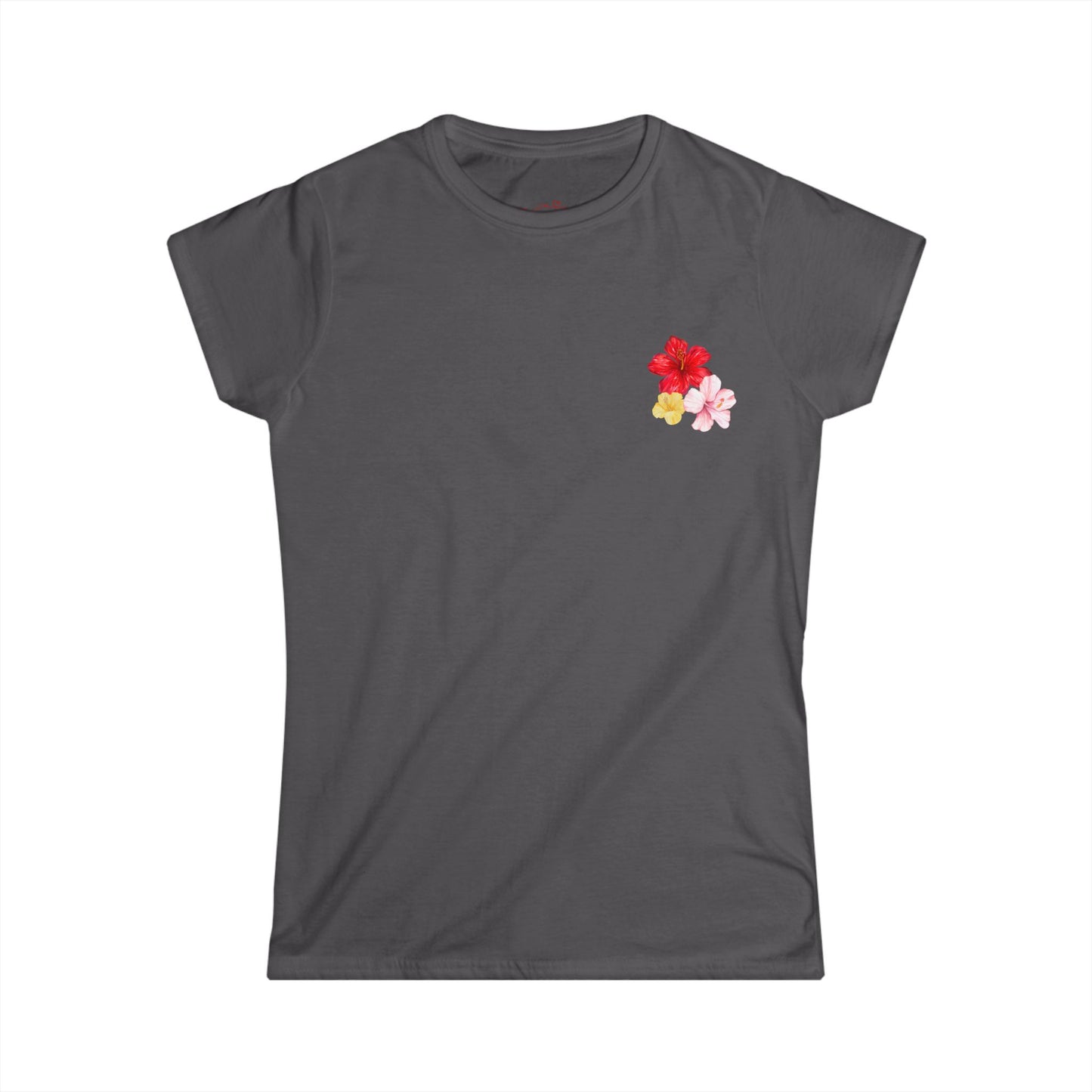 Women's Floral Softstyle Tee - Perfect for Summer Days