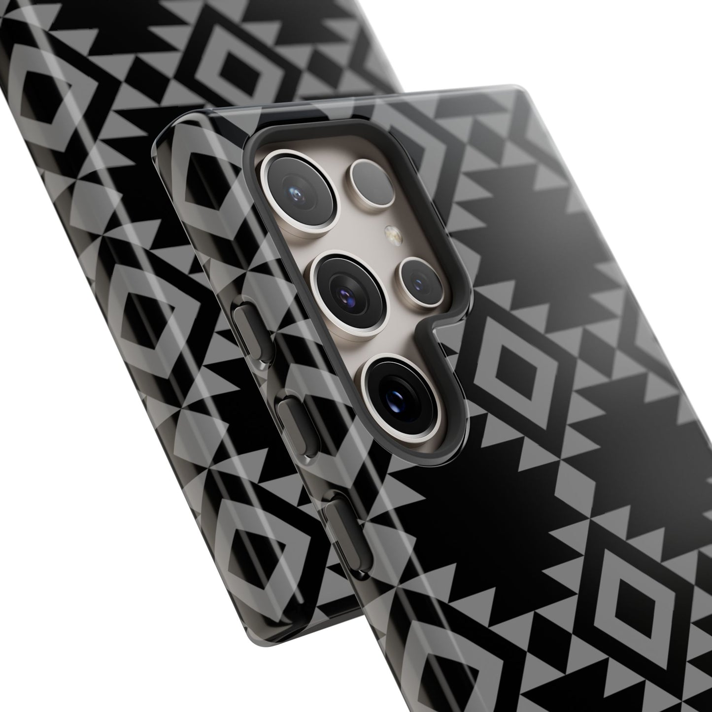SAMSUNG Tribal Pattern Black and Grey Tough Phone Case | MADE FOR HIM AND HER