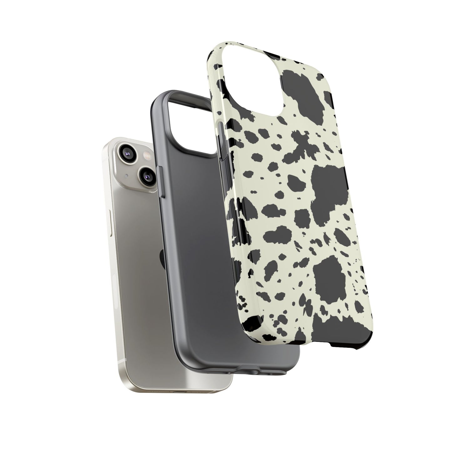 iPHONE Cow Print Tough Phone Cases l Durable Protection