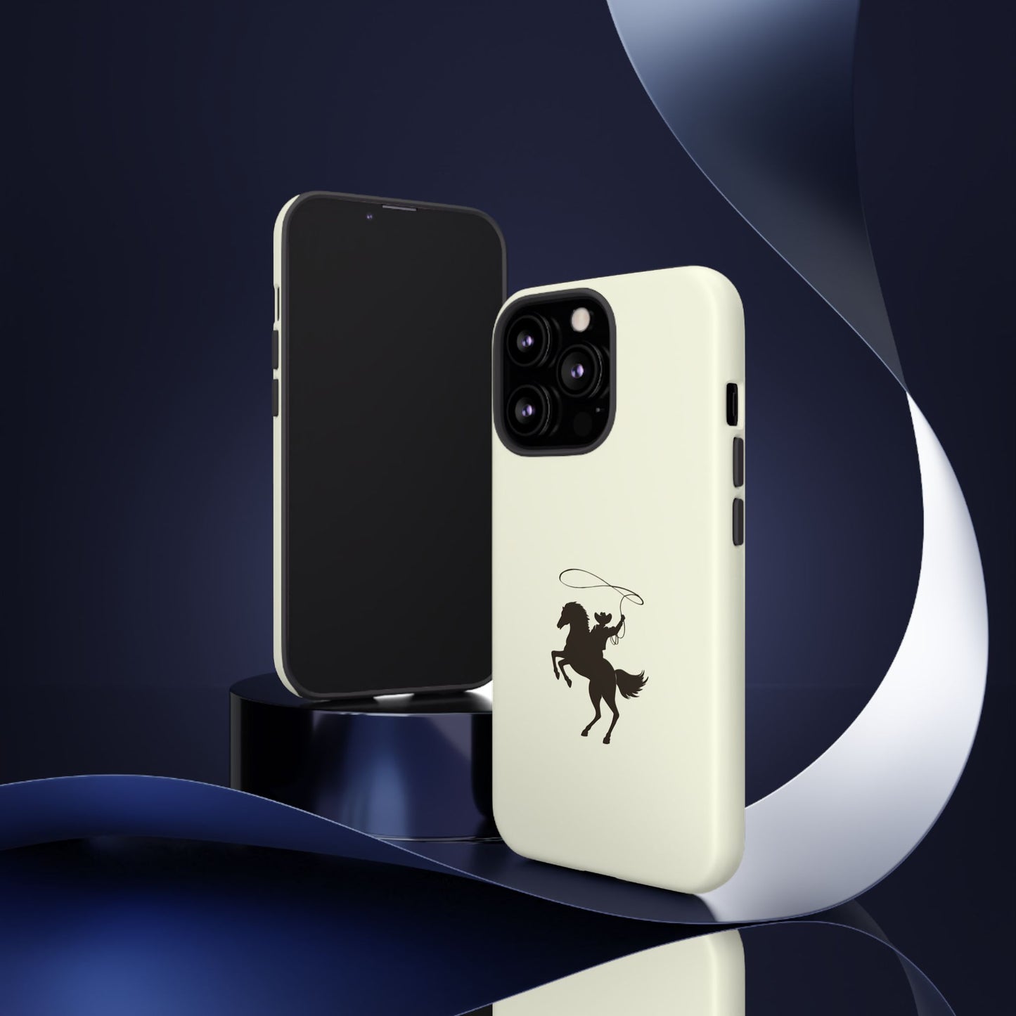 iPHONE Western Horse Rider Phone Case l Durable Phone Cover, Cowboy Style, Tough Case