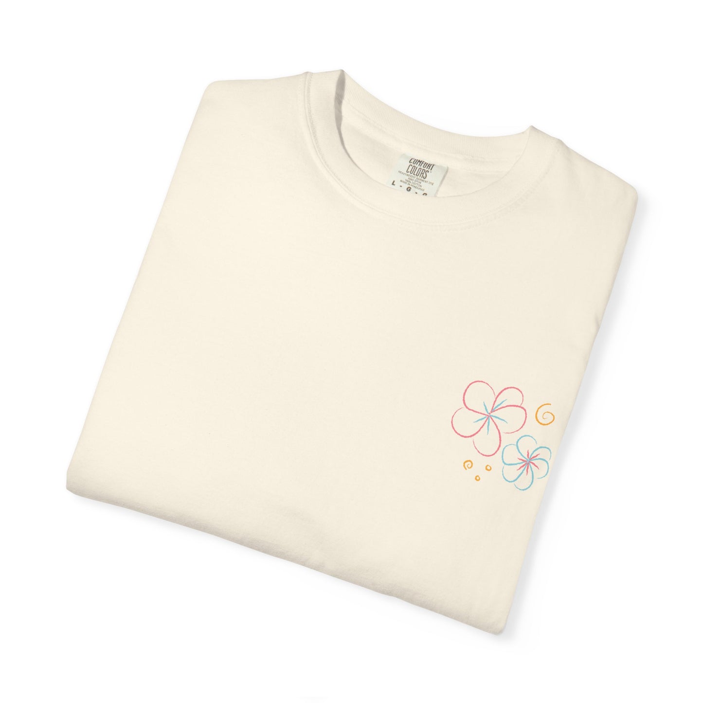 Pastel Hibiscus Logo Garment-Dyed Tee l Summer Essential