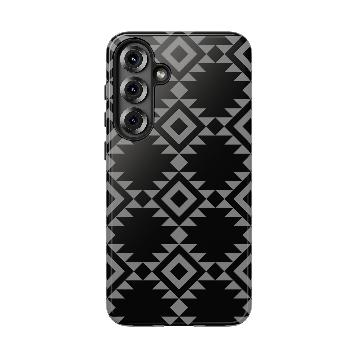 SAMSUNG Tribal Pattern Black and Grey Tough Phone Case | MADE FOR HIM AND HER