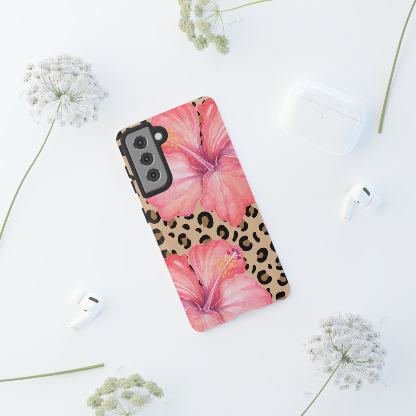 Leopard and Hibiscus SAMSUNG Tough Cases l Perfect for the Summer
