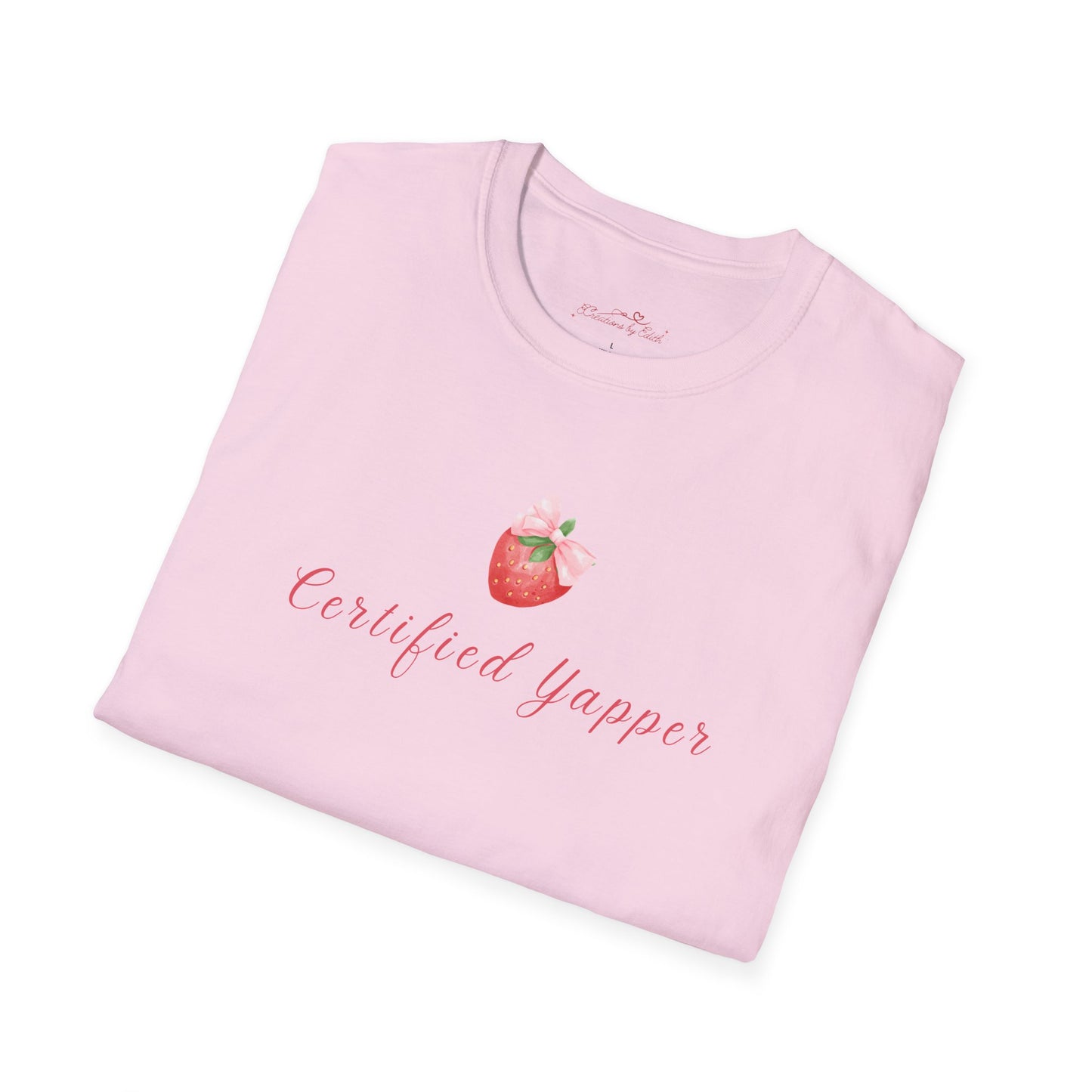 Certified Yapper Unisex Softstyle T-Shirt - Fun & Playful Vibe for Casual Wear