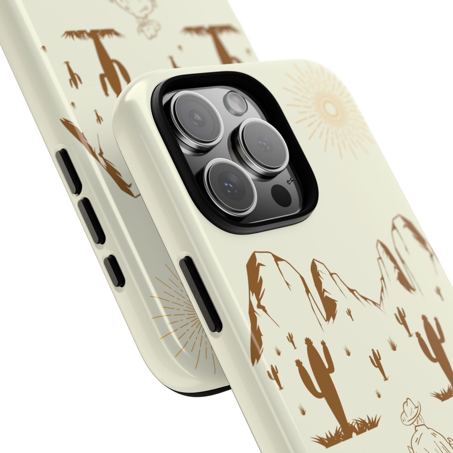 iPHONE Cowboy Riding into the Sunset Tough Phone Case