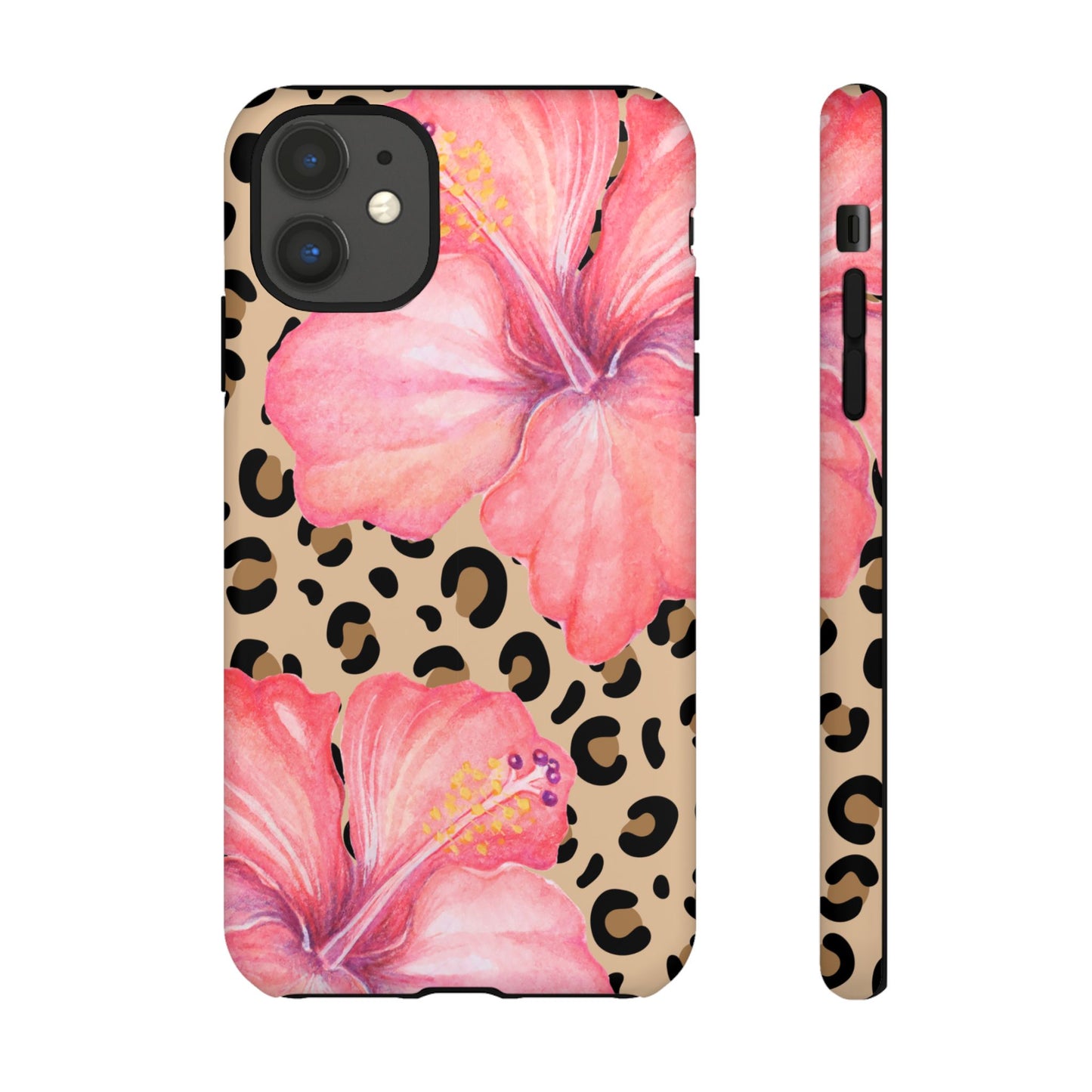 Leopard and Hibiscus iPHONE Tough Cases l Perfect for the Summer