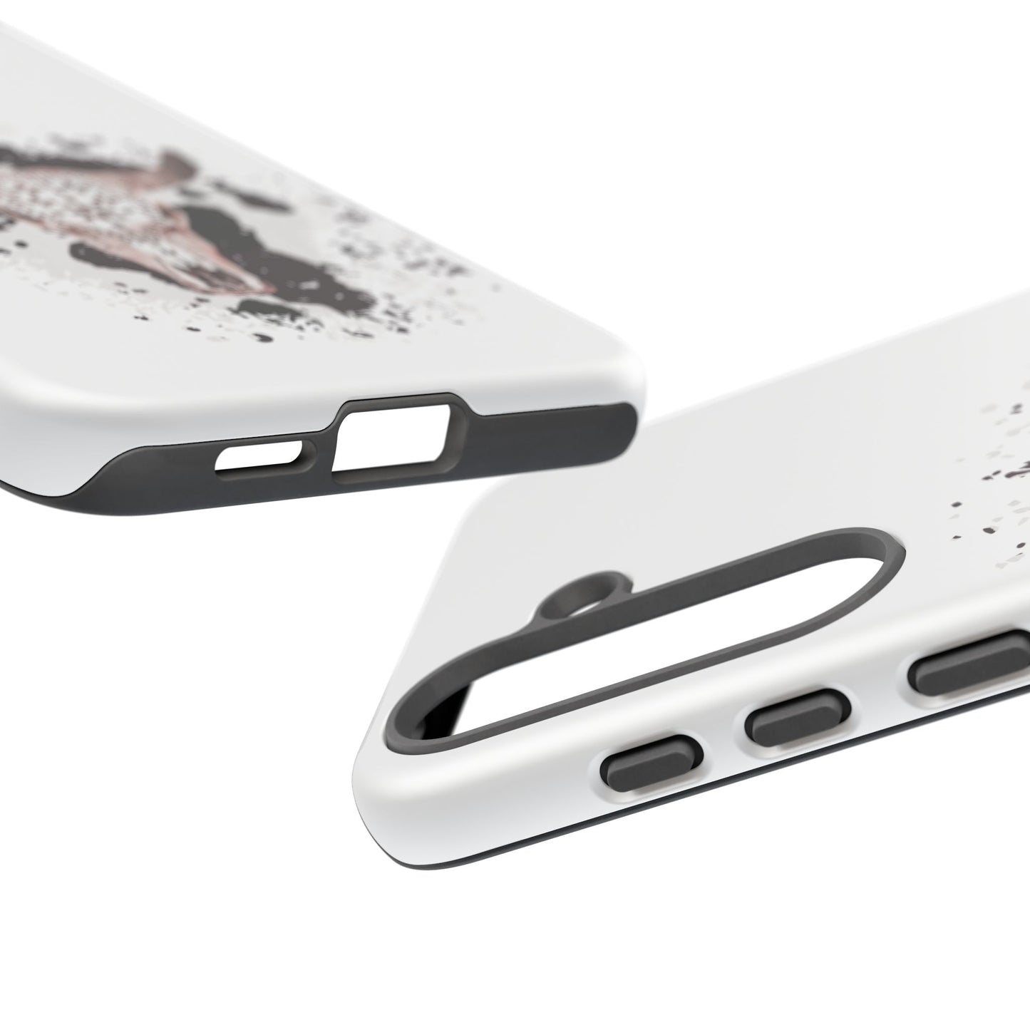 SAMSUNG Bull Skull with Cow Print Tough Phone Case l Gift for Him, Western Style