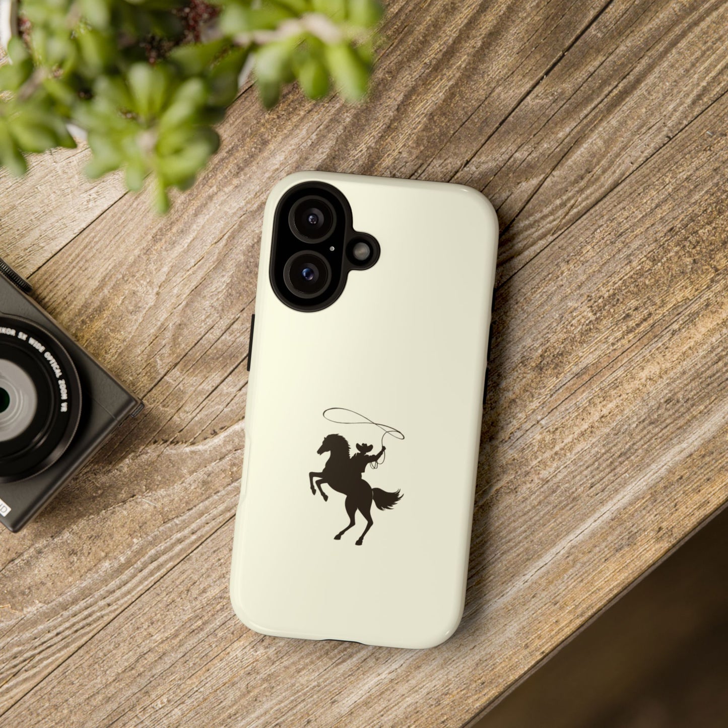 iPHONE Western Horse Rider Phone Case l Durable Phone Cover, Cowboy Style, Tough Case