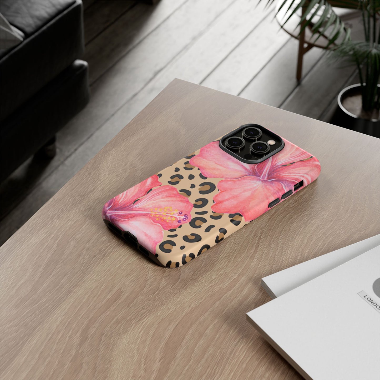 Leopard and Hibiscus iPHONE Tough Cases l Perfect for the Summer