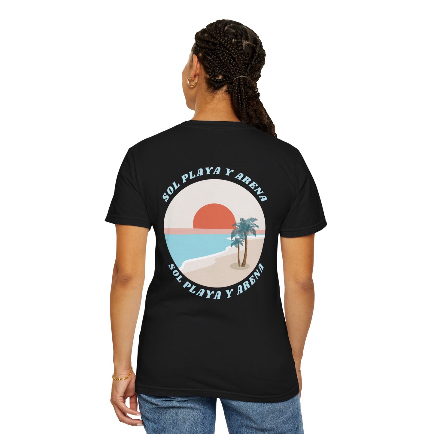 "Sol, Playa, y Arena" Beach Vibe T-Shirt Summer Apparel l Unisex Casual Wear