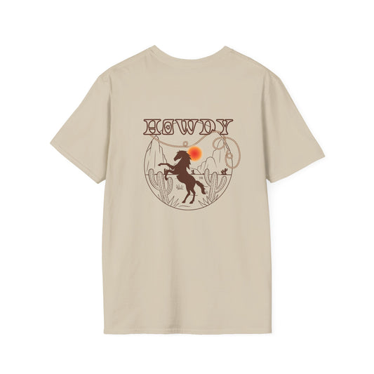 Howdy Cowboy Graphic Tee - Unisex Softstyle T-Shirt