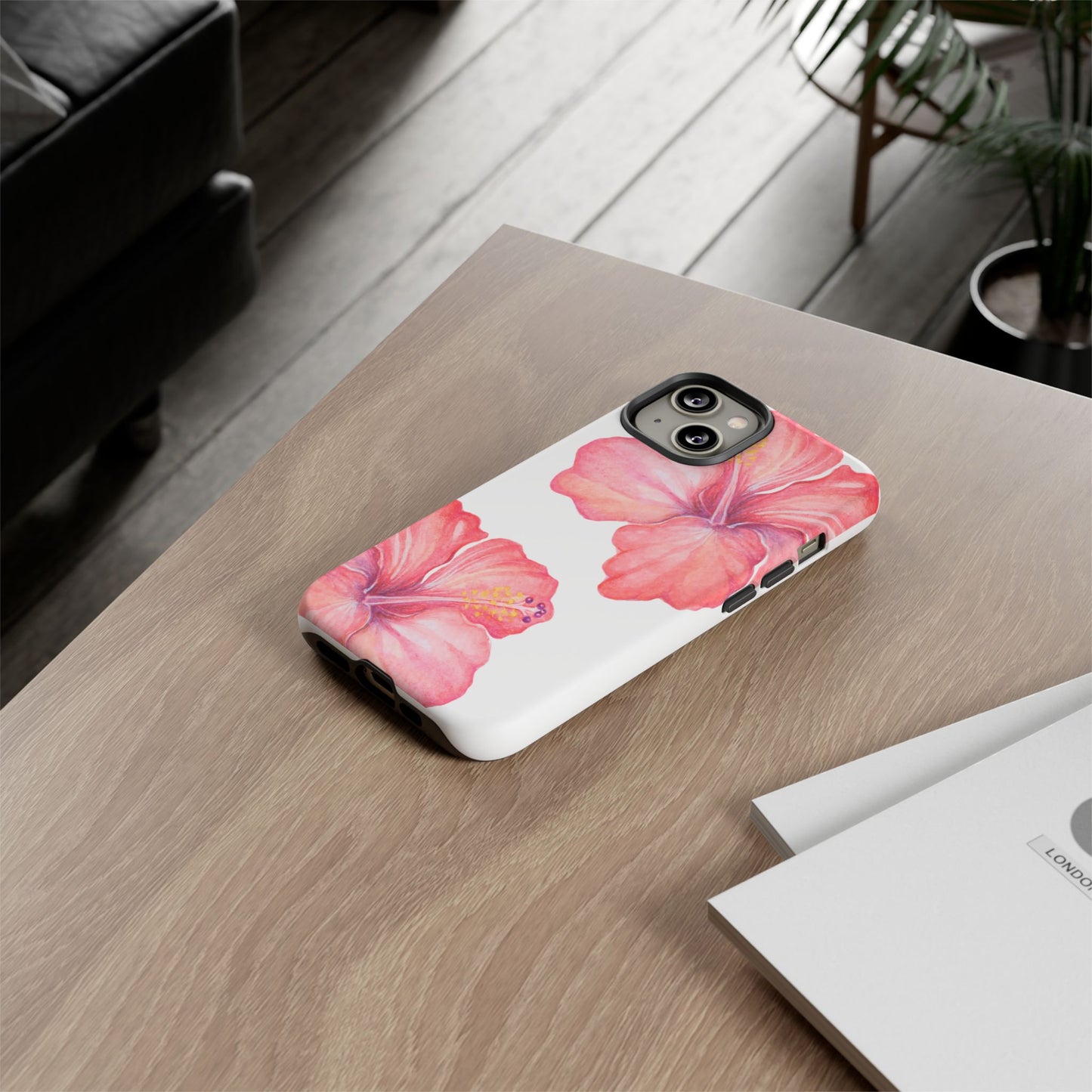 iPHONE Hibiscus Tough Case l Summer Vibe Mobile Case