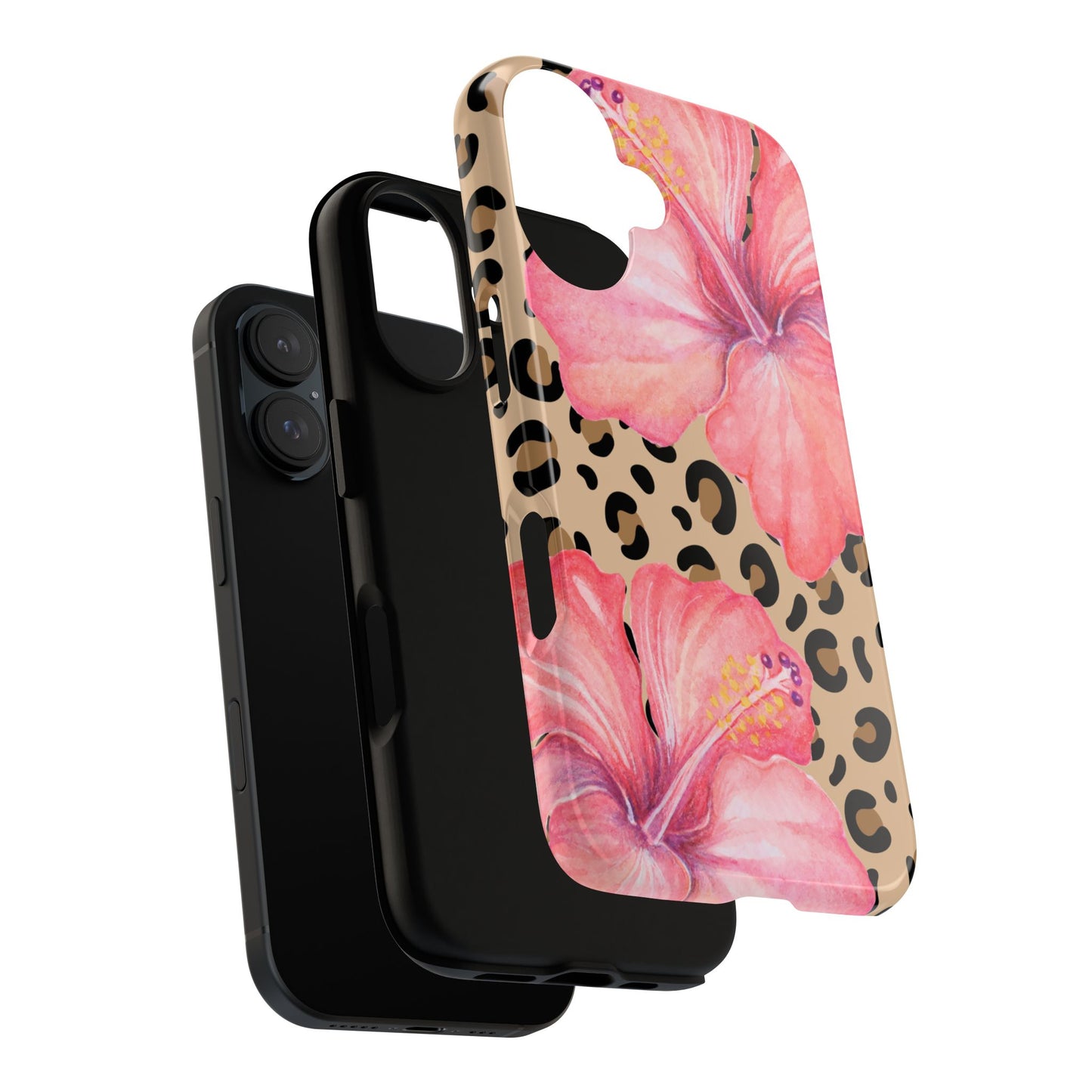 Leopard and Hibiscus iPHONE Tough Cases l Perfect for the Summer