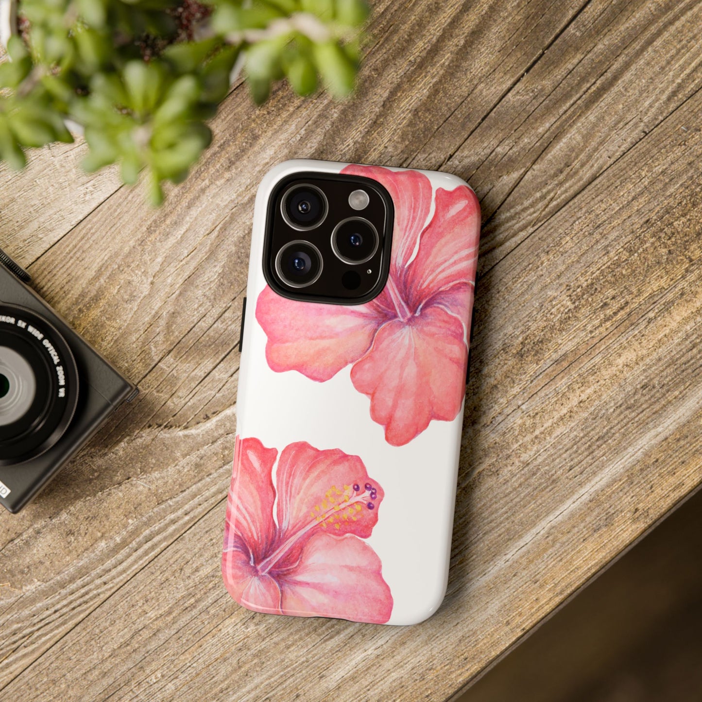 iPHONE Hibiscus Tough Case l Summer Vibe Mobile Case