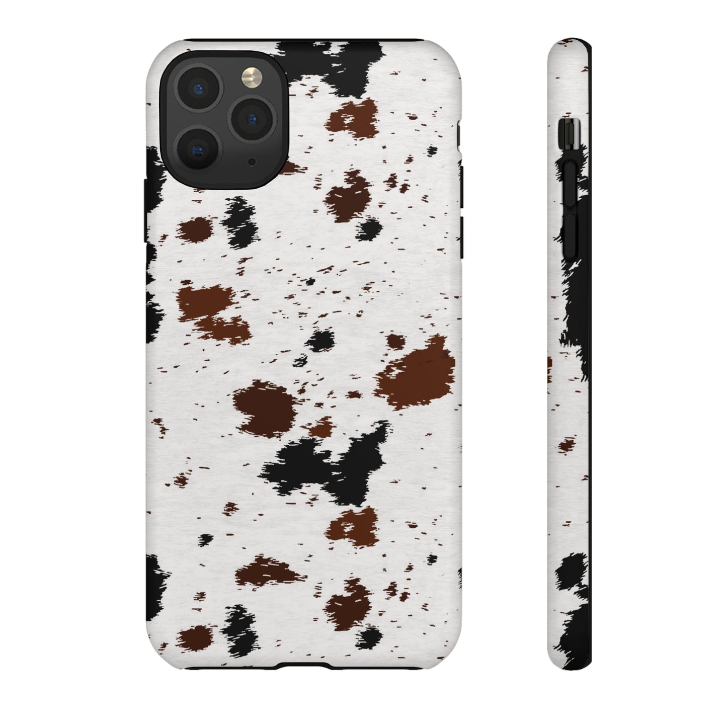 iPHONE Cow Print Tough Phone Case l GIFT FOR HIM AND HER