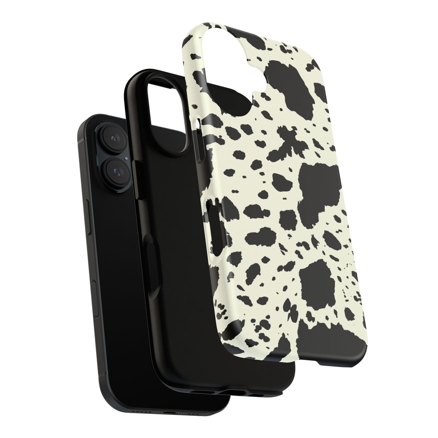 iPHONE Cow Print Tough Phone Cases l Durable Protection