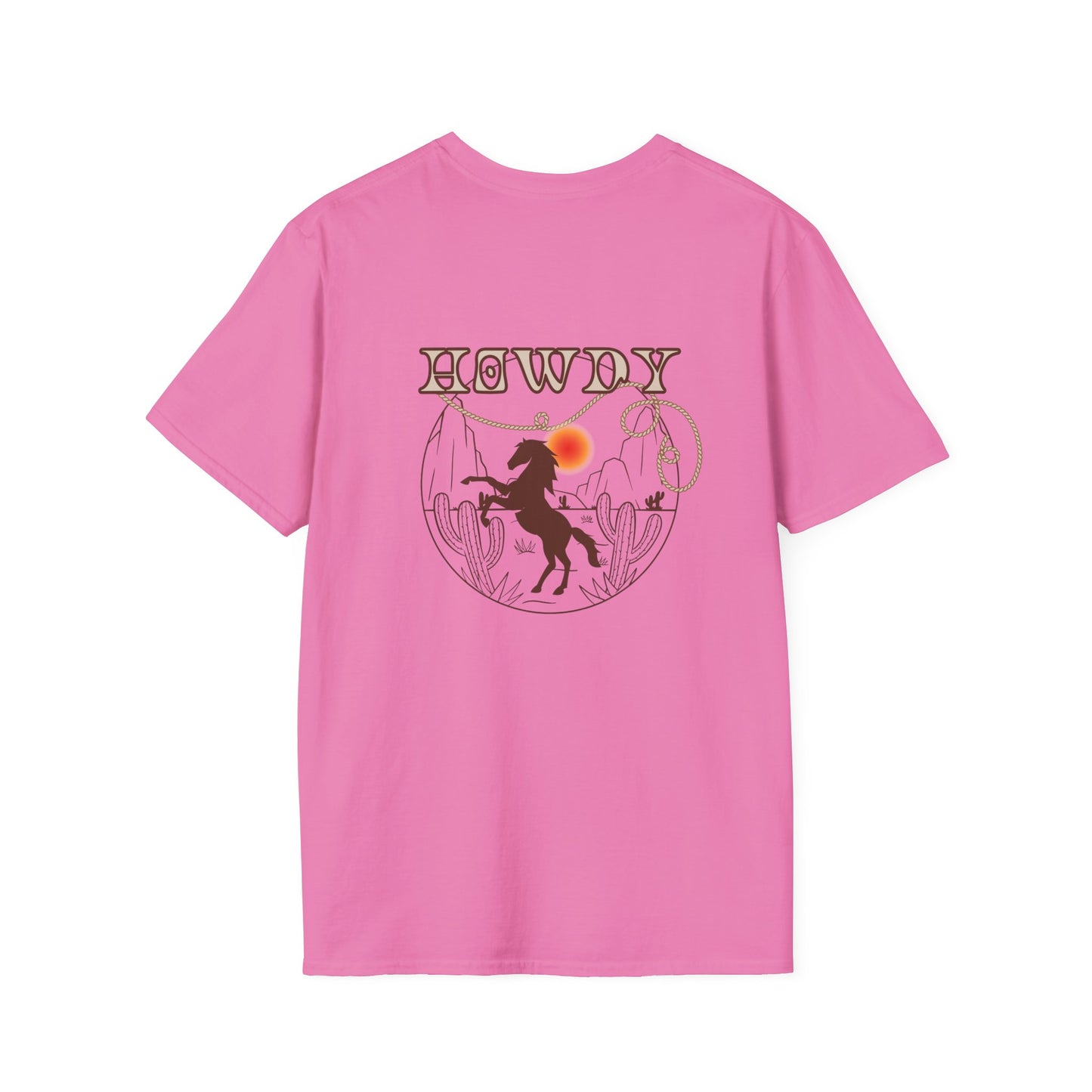 Howdy Cowboy Graphic Tee - Unisex Softstyle T-Shirt