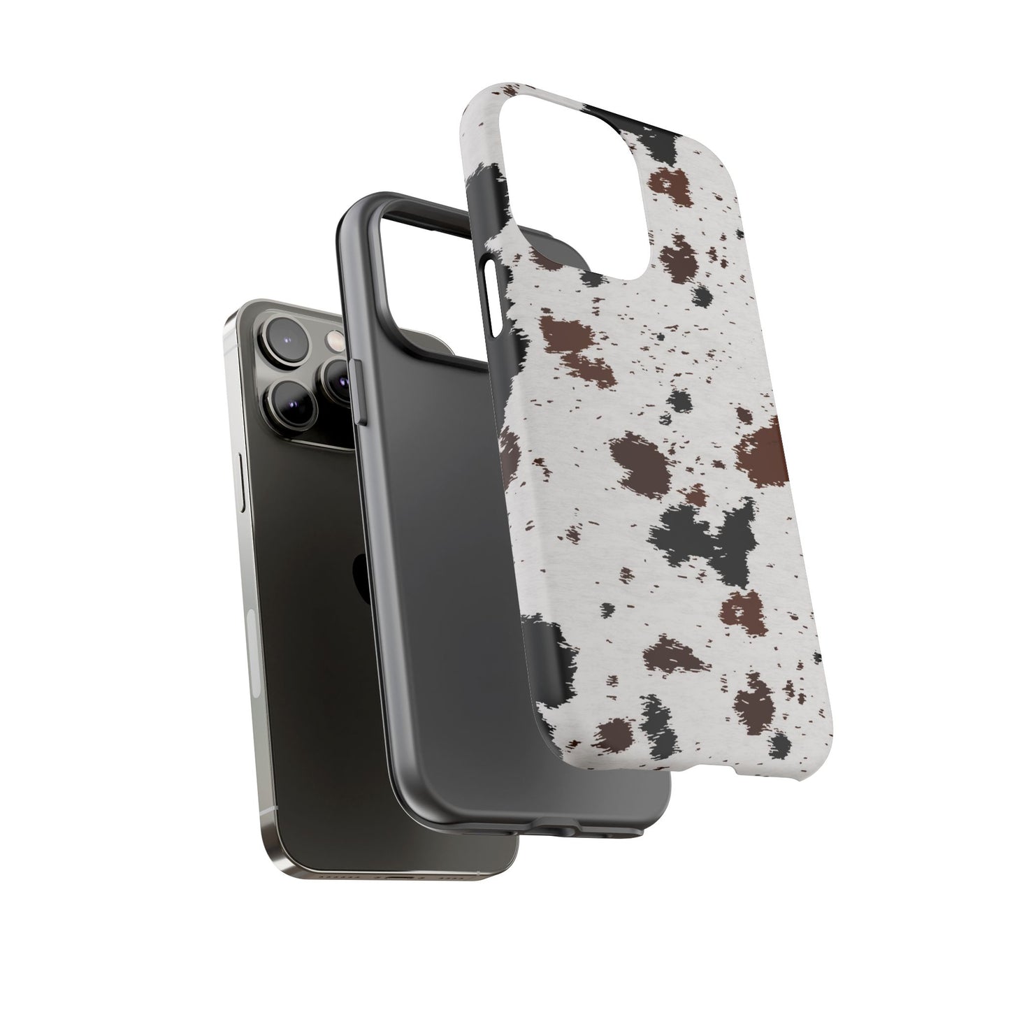 iPHONE Cow Print Tough Phone Case l GIFT FOR HIM AND HER