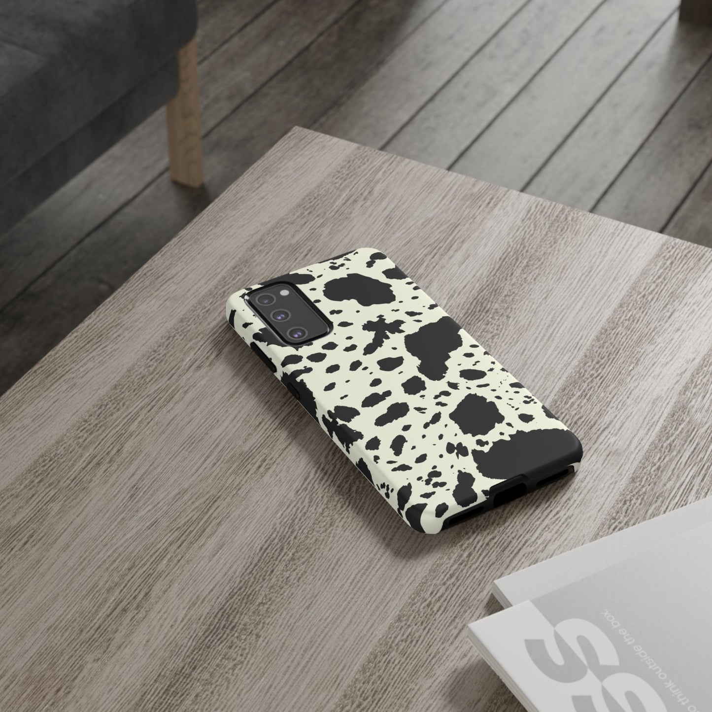 SAMSUNG Cow Print Tough Phone Cases l Durable Protection