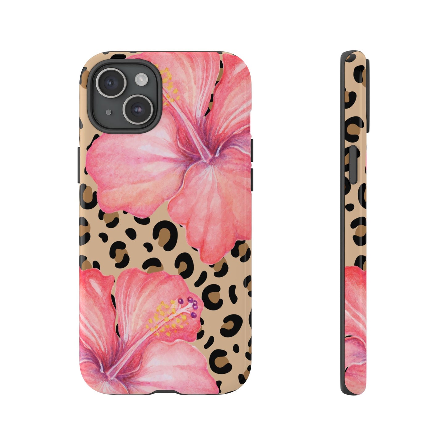 Leopard and Hibiscus iPHONE Tough Cases l Perfect for the Summer