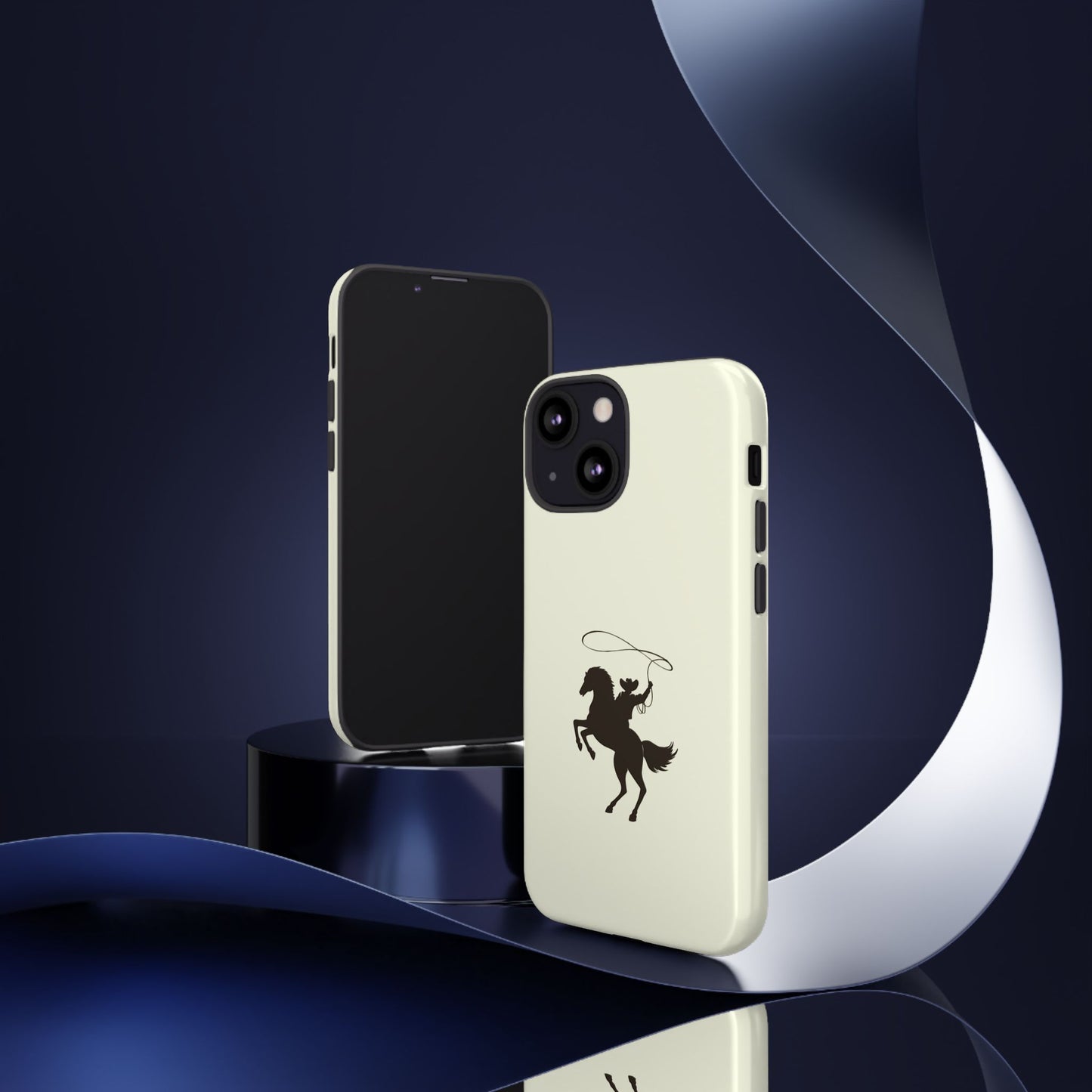 iPHONE Western Horse Rider Phone Case l Durable Phone Cover, Cowboy Style, Tough Case