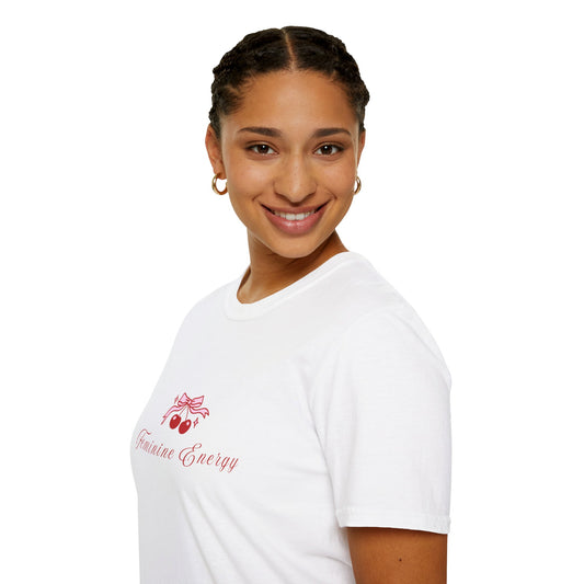 Feminine Energy Unisex Softstyle T-Shirt - Positive Vibes for Everyday Wear