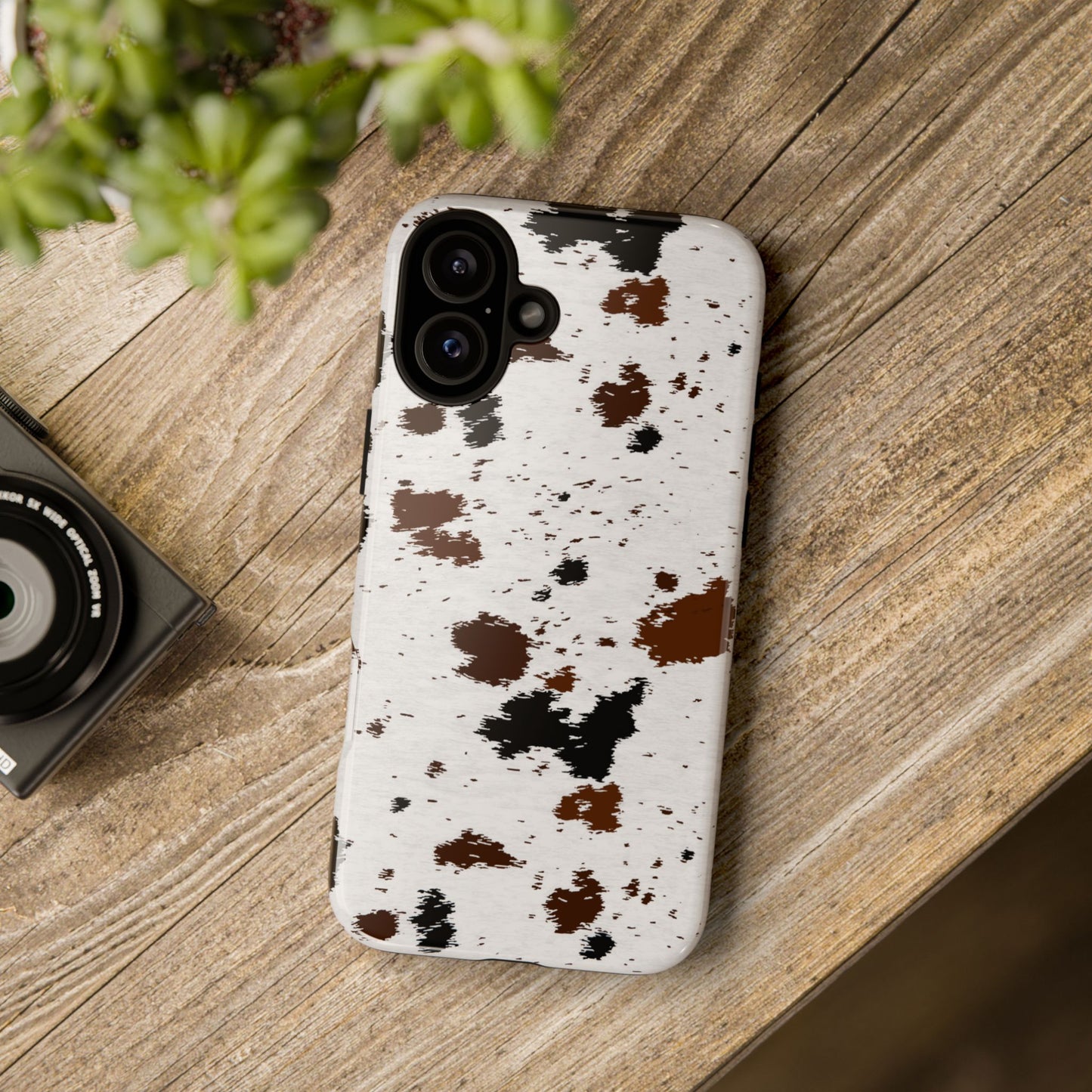 iPHONE Cow Print Tough Phone Case l GIFT FOR HIM AND HER