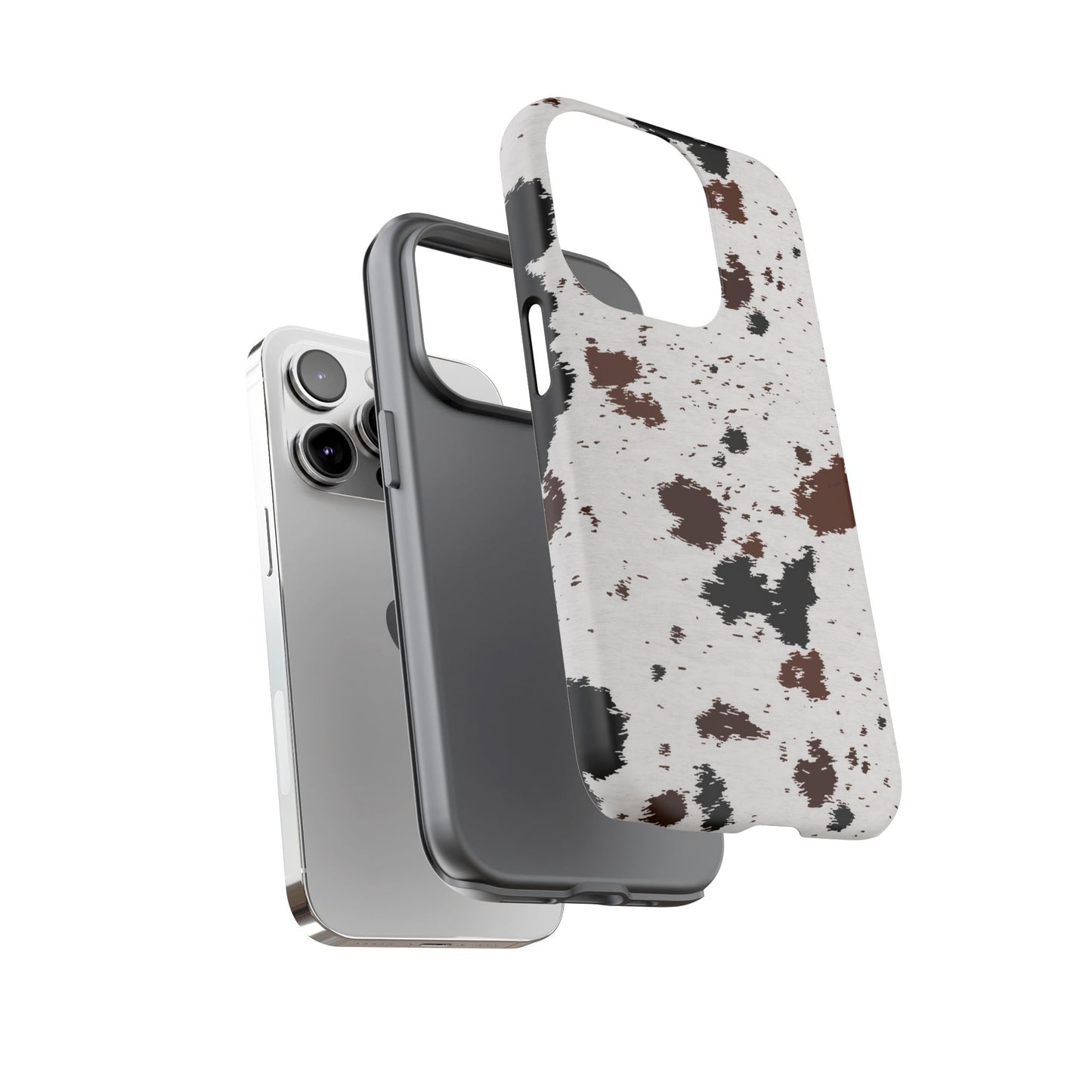 iPHONE Cow Print Tough Phone Case l GIFT FOR HIM AND HER